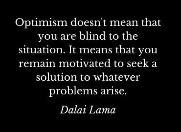 optimism quote from the Dalai Lama