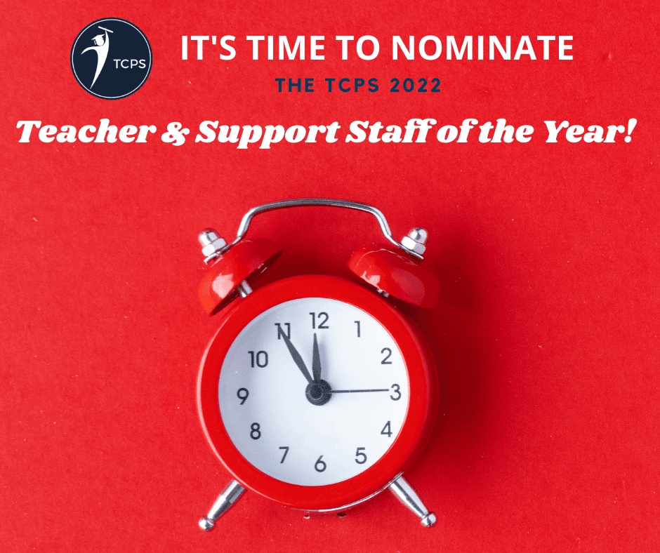 It's Time to Nominate the 2022 Teacher and Support Staff of the Year! |