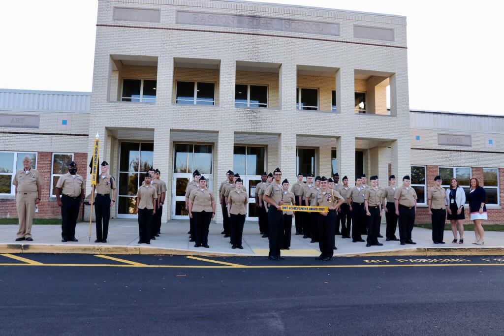 Easton NJROTC Earns Unit Achievement Award