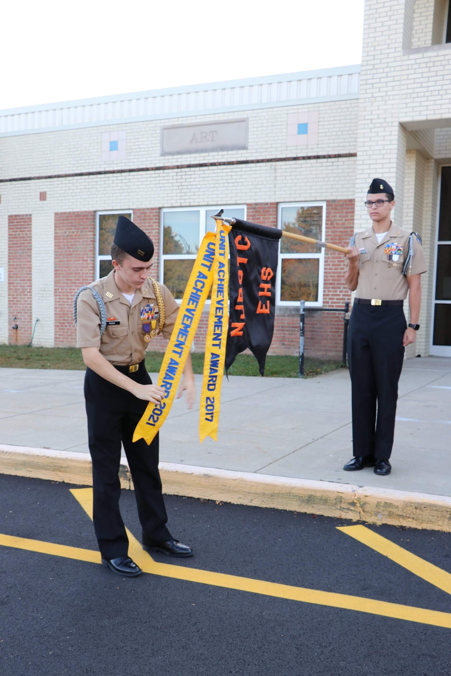 Easton NJROTC Earns Unit Achievement Award