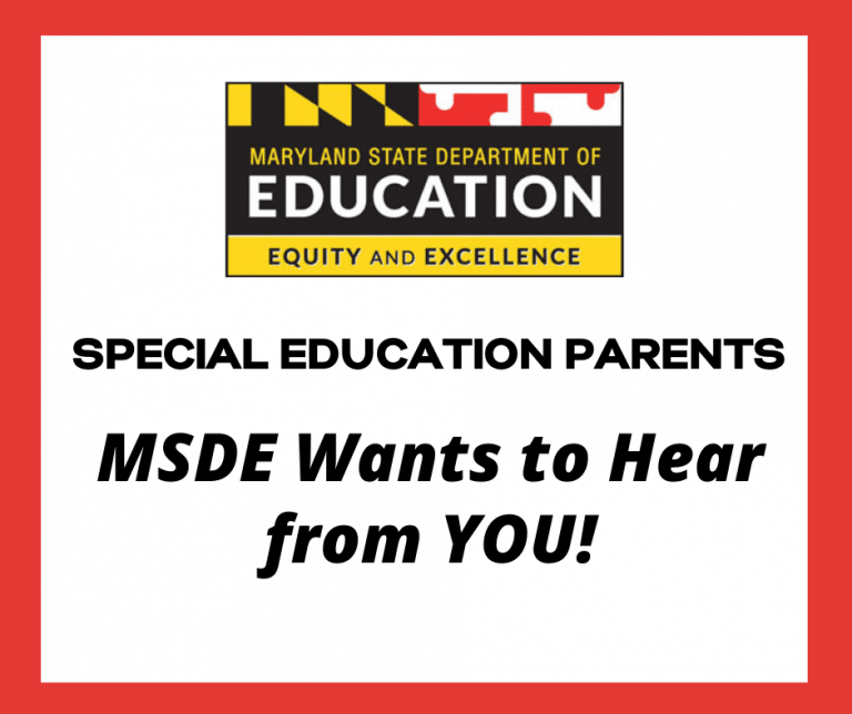 MD Special Education Parent Survey