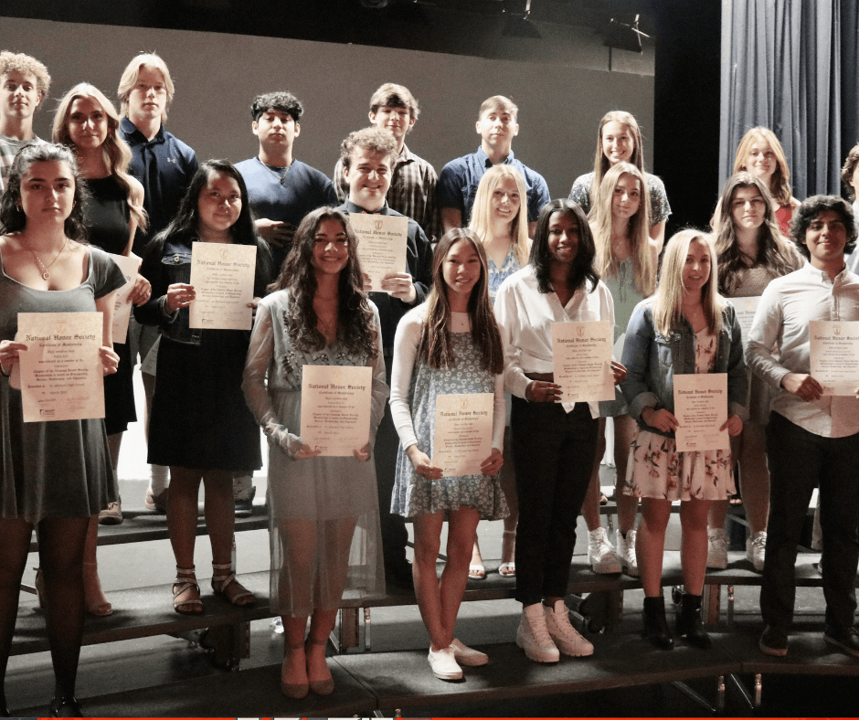 St. Michaels High School Honor Society Members