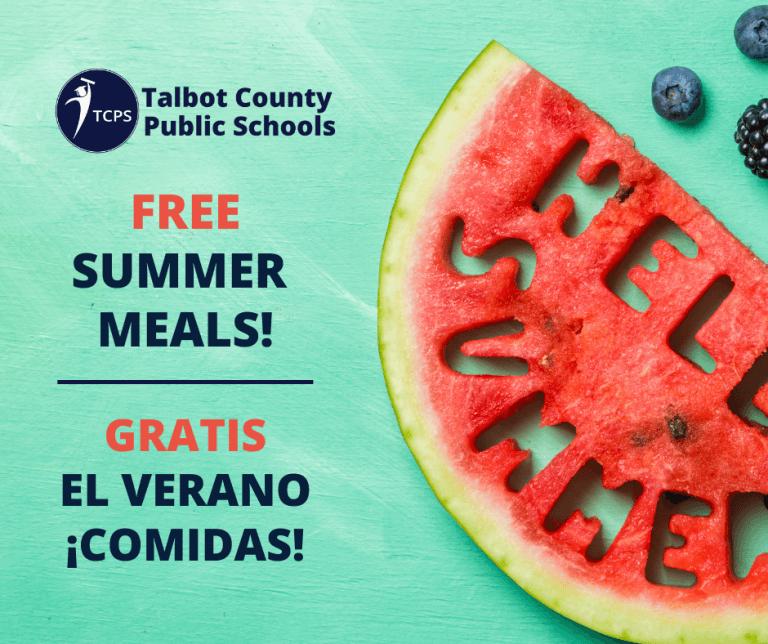 Free summer Meals Graphic