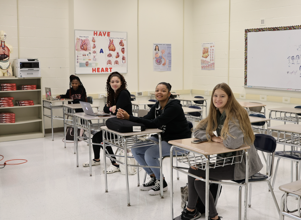 TCPS High School Students in Class