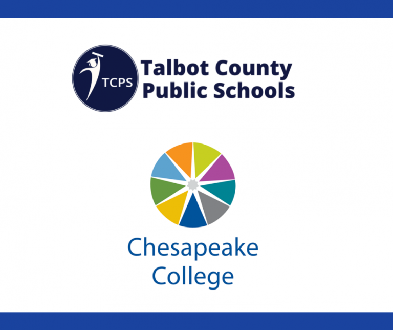 Logotipos de TCPS y Chesapeake College