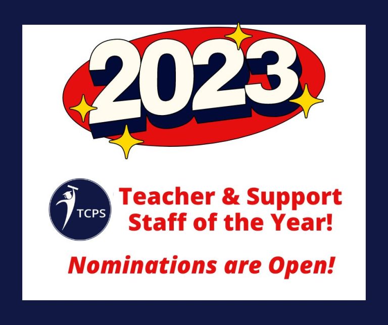 2023 Teacher and Support Staff of the Year Nominations are Open