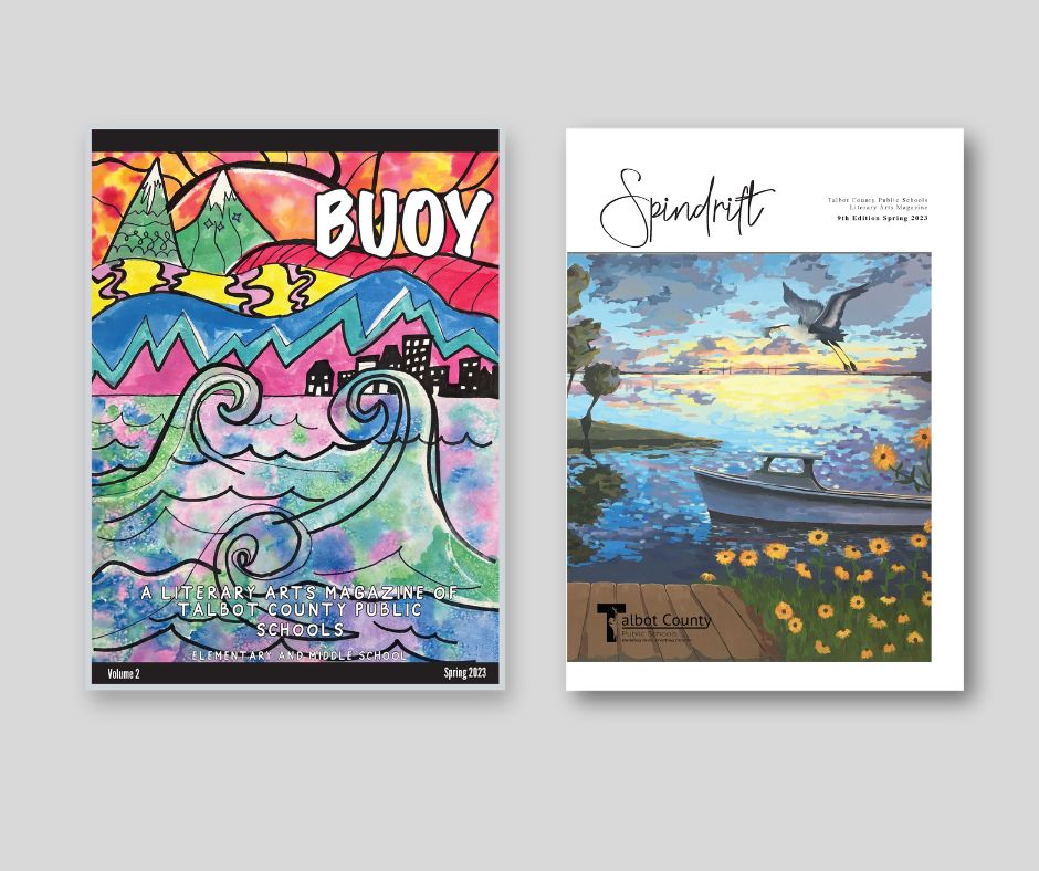 Las portadas de las publicaciones Spindrift y Buoy