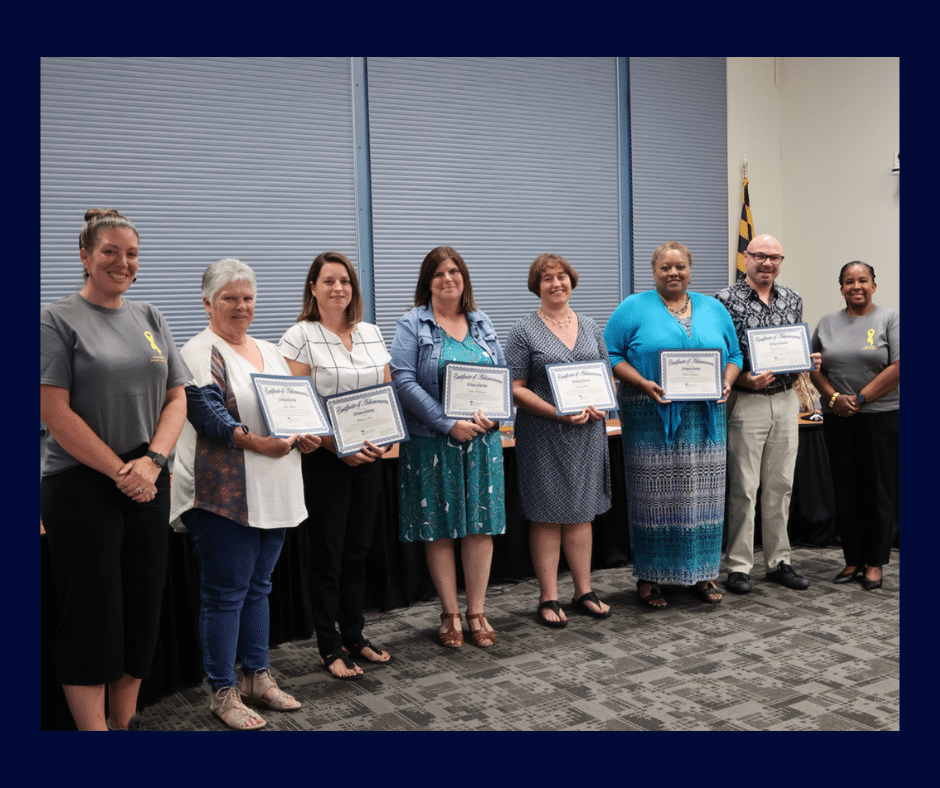 2023 20-year emplyees at BOE meeting